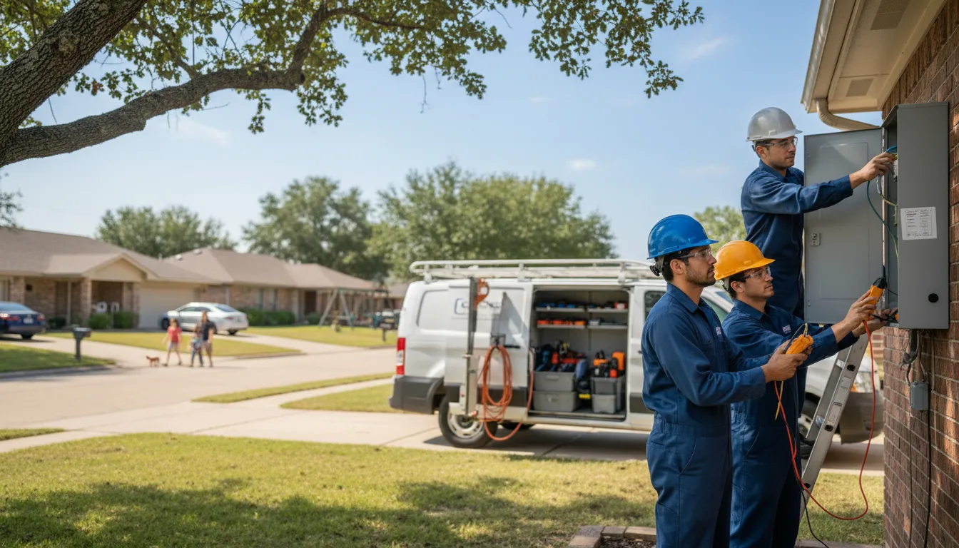 Certified electrician providing emergency electrical services in Polo, MO